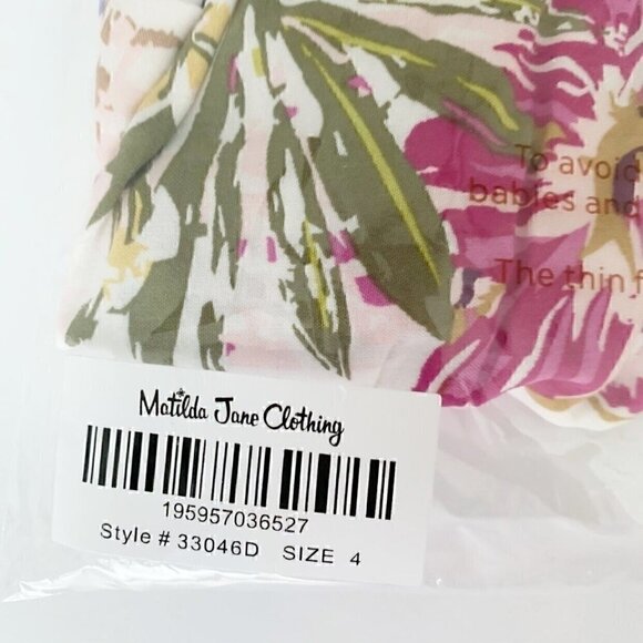 NWT Matilda Jane Bird of Paradise Short-Sleeve Floral Tiered Dress 2T 4T - Picture 7 of 12